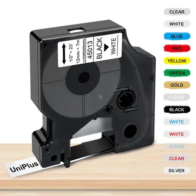 6/9/12mm Label Tape Compatible Dymo D1 Tape 45013 45010 40913 43613 for Dymo Labeling Machine Dymo