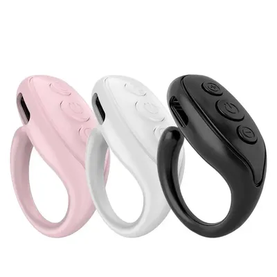 Wireless Remote Control Page Turner Portable Wireless Button Clicker Scrolling Rings Rechargeable