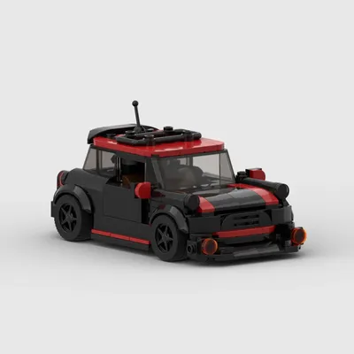 MOC MINI JCW racing Racer Building Blocks Brick Creative Garage Toys for Boys Gifts