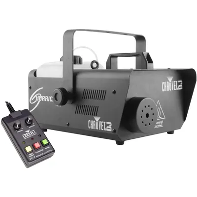 CHAUVET DJ Hurricane 1600 Compact High-Output Fog Machine w/Timer Remote & Automatic Shut-Off, BLACK