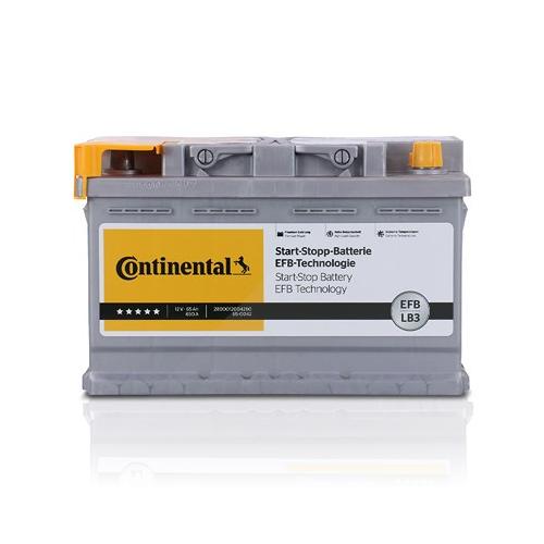 Continental Starterbatterie EFB LB3 65Ah 650A [Hersteller-Nr. 2800012004280] für Saab, Mg, Toyota, Ford, Jeep, Volvo, Porsche, Suzuki, Alfa Romeo, Cit