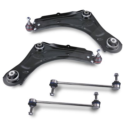 Bestprice 2x Querlenker + 2x Koppelstange vorne [Hersteller-Nr. 40788536] für Renault Image