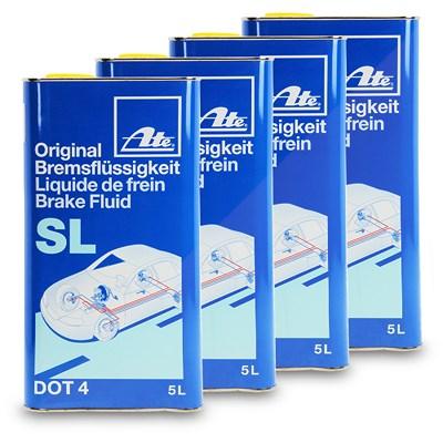 Ate 4 x 5 Liter Bremsflüssigkeit SL DOT4 [Hersteller-Nr. 03.9901-5803.2] Image