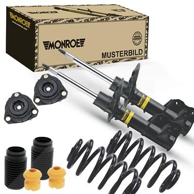 Monroe 2x Stoßdämpfer+Federn+Domlager+Staubschutz vorne für Renault Image