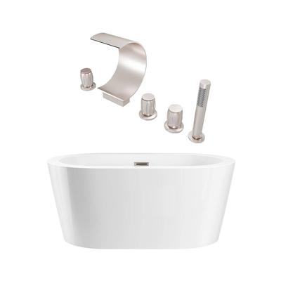 Randolph Morris Marion 55 Inch Acrylic Double Ended Freestanding Tub Package RMA40