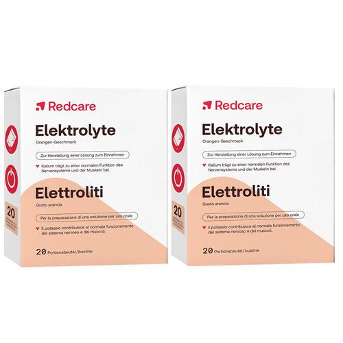 Redcare Elektrolyte Doppelpack 2x20 St Pulver