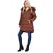 Jessica Simpson Jackets & Coats | Jessica Simpson Puffer Coat For Women - Quilted Winter Coat W/ Faux Fur Hood | Color: Brown | Size: Xl