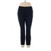 J.Crew Velour Pants - Mid/Reg Rise: Blue Activewear - Women's Size 10
