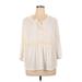 Old Navy 3/4 Sleeve Blouse: Ivory Tops - Women's Size X-Large