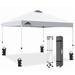 10x10 Pop Up Canopy Tent Instant Outdoor Canopy Easy Set-up Straight Leg Folding Shelter with 100 Square Feet of Shade