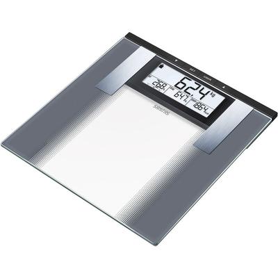 Sanitas sbg 21 Körperanalysewaage digital Wägebereich (max.)=180 kg Grau, Glas Image