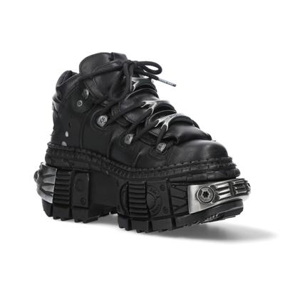 New Rock Leder-Plateau-Stiefeletten-WALL106-S10 Image