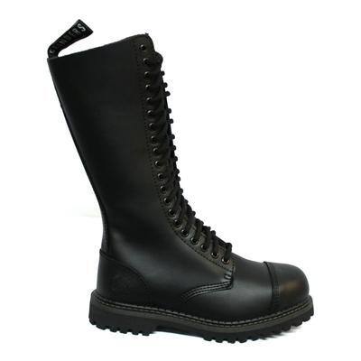 Grinders Unisex Black Punk Military Boots-King CS