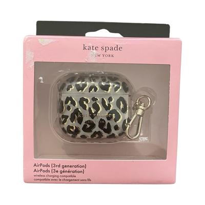 Kate Spade Headphones | Kate Spade New York Apple Airpods (3rd Generation) Protective Case New | Color: Black/Gold | Size: Os