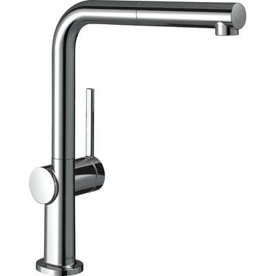 Küchenarmatur HANSGROHE "Talis M54", silber (chrom), H:296cm T:25,6cm, Armaturen, 270 Ausziehauslauf 1 Strahlart