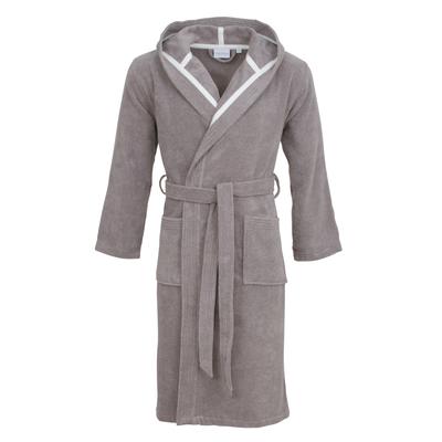 Unisex-Bademantel CARL ROSS "41310" Gr. XS, weiß (platin, weiß), XS, Walkfrottier, Hausmäntel, Midilänge Image