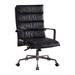 A&J Homes Studio Office Chair, Vintage Black Top Grain Leather Upholstered/Metal in Brown | 40.5 H x 22.6 W x 28.4 D in | Wayfair ZD-92WF5A6J5BLK