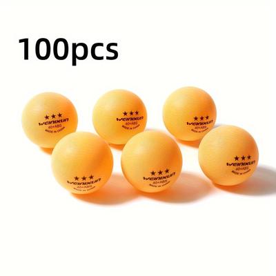 100pcs, 40+ Abs Table Tennis, High Elasticity Durable Pong Ball For Outdoor Sports Training