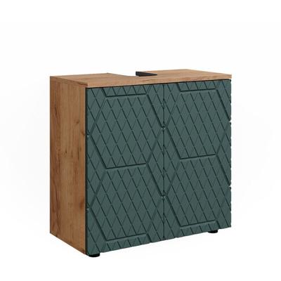 Waschbeckenunterschrank Irma, Grün, 60 x 59 cm Vicco Image