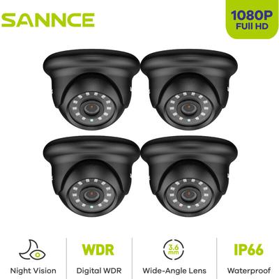 Sannce - 4pcs 1080P hd Telecamera Night Vision Movimento Rilevamento Monitoraggio Remoto Telecamera Image