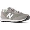 Sneaker NEW BALANCE "ML515", Gr. 45, grau (grau, weiß), Leder, Textil, sportlich, Schuhe