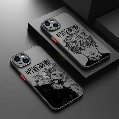 Jujutsu Kaisen Gojo Sukuna Handy hülle für Apple iPhone 15 14 13 12 11 xs Mini Pro Max 8 xr x matt