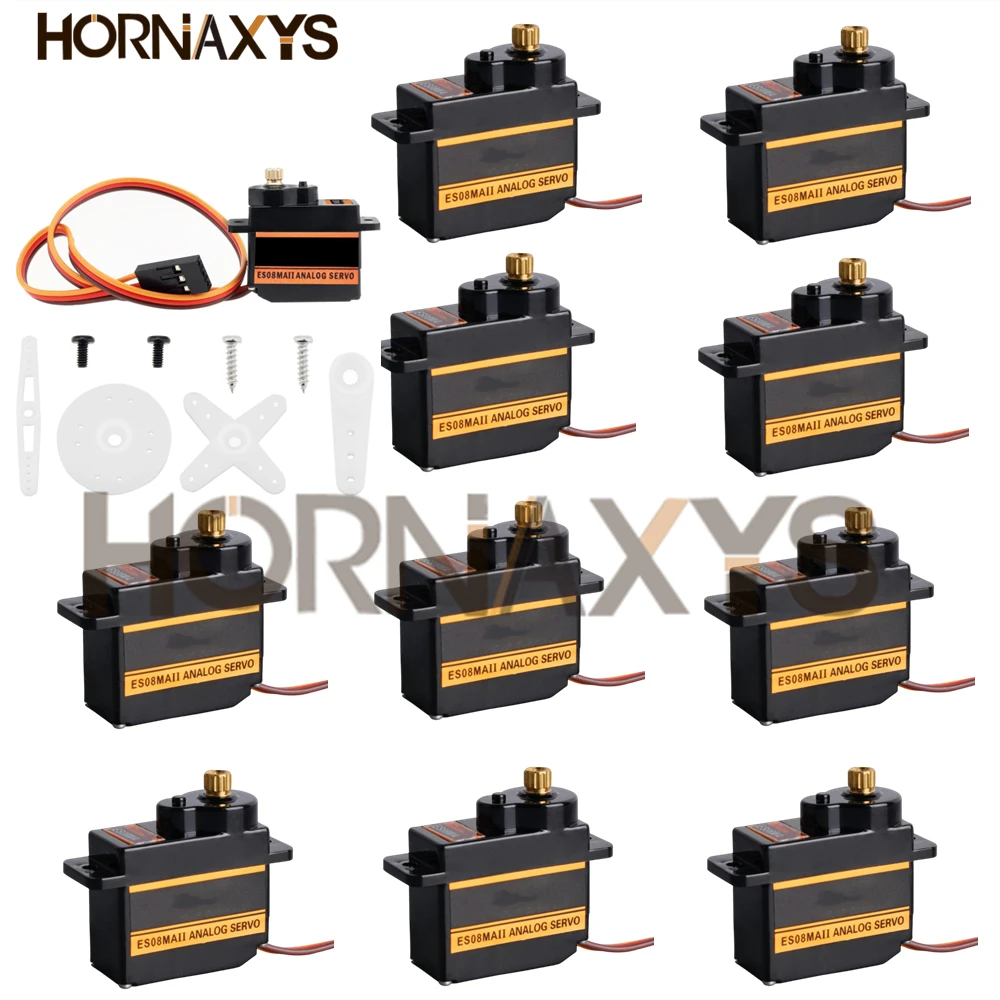 Emax es08ma es08maii 12g Mini Metall getriebe analoges Servo für RC Hobbys Auto Boot Hubschrauber Flugzeug RC Roboter