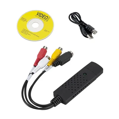 VHS to Digital Converter USB 2.0 Video Capture Card Analog S-Video Adapter Audio TV DVD VHS Video