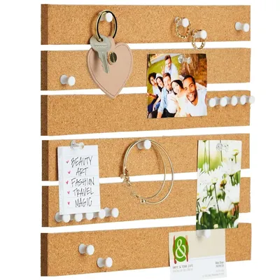 1pc 30cm Cork Board Strips Self Adhesive Bulletin Cork Board for Wall Desk Home Bedroom Office for