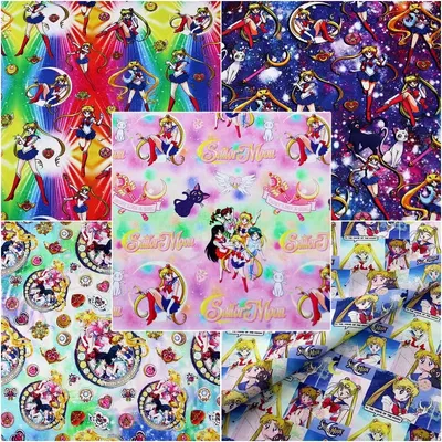 Sailor Moon Japanese Anime 100 Cotton Fabric for DIY Patchwork Textile Tissu Home Clothing Sew