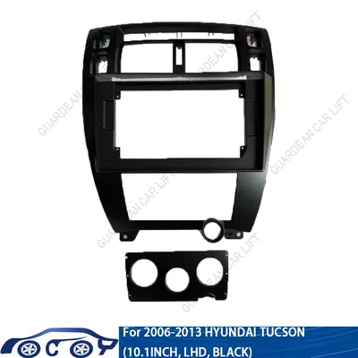 For 2006-2013 HYUNDAI TUCSON (10.1INCH Black )Car Radio Fascias Android GPS MP5 Stereo Player 2 Din