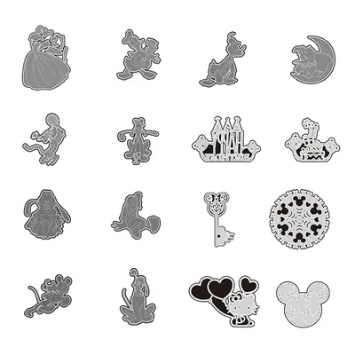 Disney Character Metal Cutting Die is Suitable For Festival DIY Scrapbook Album 3D Greeting Card