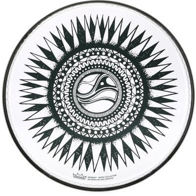 Remo ARTBEAT Artist Collection 10-inch Drumhead - Aric Improta, New Sun
