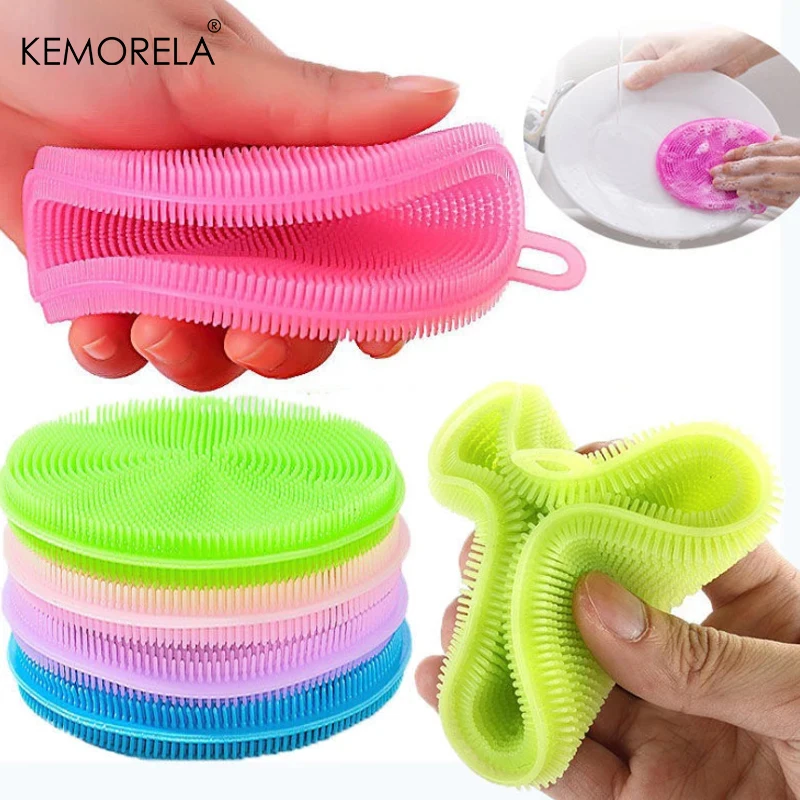 Fournitures de cuisine brosse multifonctionnelle en Silicone lave-vaisselle tapis de vaisselle désinfectant casseroles et poêles brosse de nettoyage tapis de Table