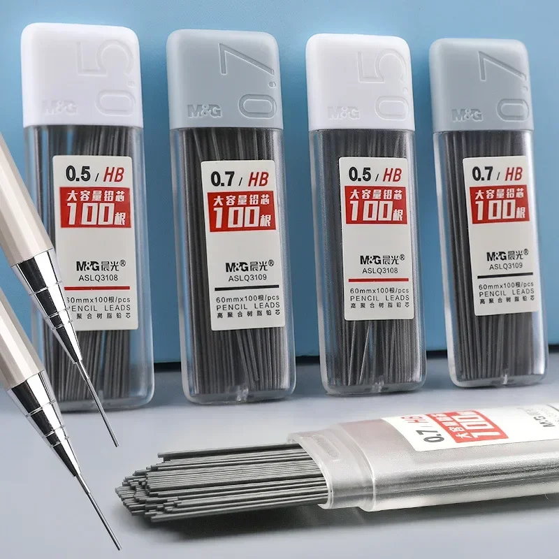 2B/HB Mechanische Bleistiftminen Set 0,5/0,7mm Automatische Bleistiftkern Student Schreiben Malerei Minen Büro Schulbedarf Image