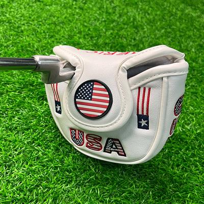 Us Flag Golf Mallet Putter Cover Headcover, Upgrade Your Golf Game With This Stylish Magnetic Golf Club Cover!