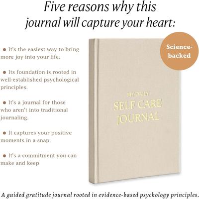 1pc Self Care Journal : 5 Minute Journal - Record 5 Minutes A Day For More Affirmation & Reflection, Optimism, Positivity, Happiness, A Simple Undated Hardcover 5 Minute Guide Daily