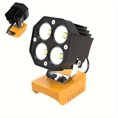 TEMU 1/2pcs Clover Led Lamp Compatible With 20v Built-in Switch Adapter, Compact And Portable And To Lighting Needs In