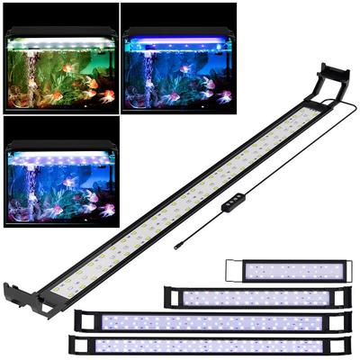 Swanew - 50-65cm led Aquarium Lampe Tank Leuchte Versenkbare Aquarien Beleuchtung mit Timer,16W