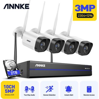 ANNKE 8CH Überwachungskamera Wireless 5MP NVR Outdoor 3MP WLAN Kamera IR Nachtsicht Wasserfesten Image