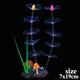 Simulazione Piante acquatiche Silicone artificiale Nottilucenti Forma di stringa Corallo Acquario Ornamenti Acquario Decorazione paesaggistica