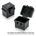 Batteria per fotocamera JJC e scatola di immagazzinaggio della scheda di memoria per Olympus LI-92B LI-90B Fujifilm NP-50 Ricoh DB-110 Canon NB-13L Sony NP-BX1
