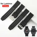 Bracelet en caoutchouc de silicone pour montre militaire Shoox noir et blanc bracelet de sport