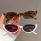 Vintage kleine Cat Eye Sonnenbrille für Frauen trend ige Half-Frame Sonnenbrille Retro Mode Y2k Stil Sonnenbrillen
