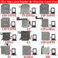 EmmaHelp 1 set cavo flessibile per lettore di schede Dual Sim + adattatore per supporto slot per vassoio per iPhone 11 12 13 14 15 Pro Max XR XSMax