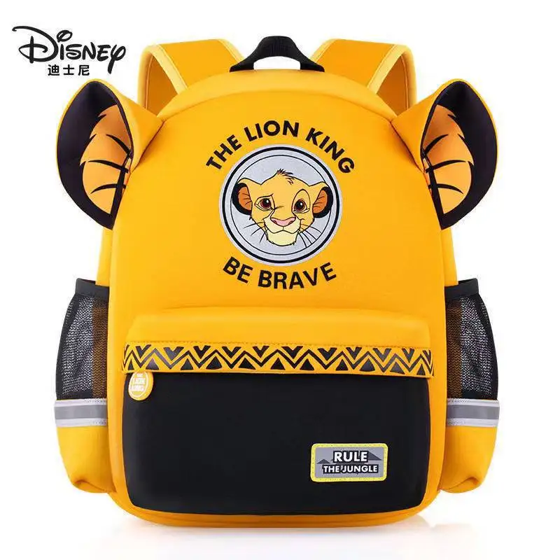 Sac à dos de dessin animé Disney pour enfants, sac d'école Le Roi Lion, sac à dos princesse pour filles, sac d'école primaire