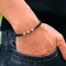 Noter Men 4mm Bracciale in pietra Sanskrit Meditazione Yoga Bracciale con perline Accessori per gioielli casual Pulseira Masculina Regalo per lui