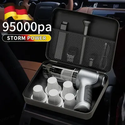 95000pa drahtlose tragbare Staubsauger Auto Staubsauger Handheld Mini Forcar Home Desktop Tastatur Image