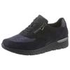Wedgesneaker WALDLÄUFER "K-RAMONA-Soft", Damen, Gr. 7,5 (41), blau (dunkelblau), Veloursleder, Textil, Nubukleder, sportlich, Schuhe Sneaker, mit Orthotritt-Ausstattung, K-Weite