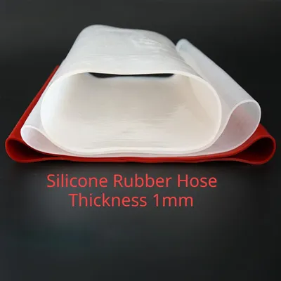 Oversize Silicone Rubber Hose Thickness 1mm Pipe Large Tube Inner Dia 12-1000mm Industrial Grade High Temp Resistant 1meter